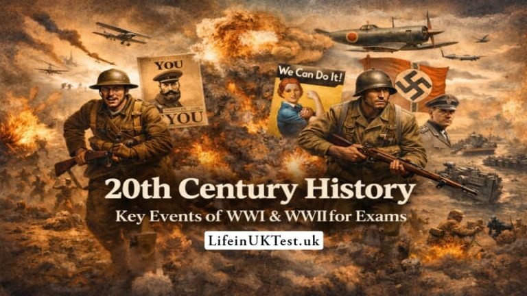 20th Century History: Key Events of WWI & WWII for Exams
