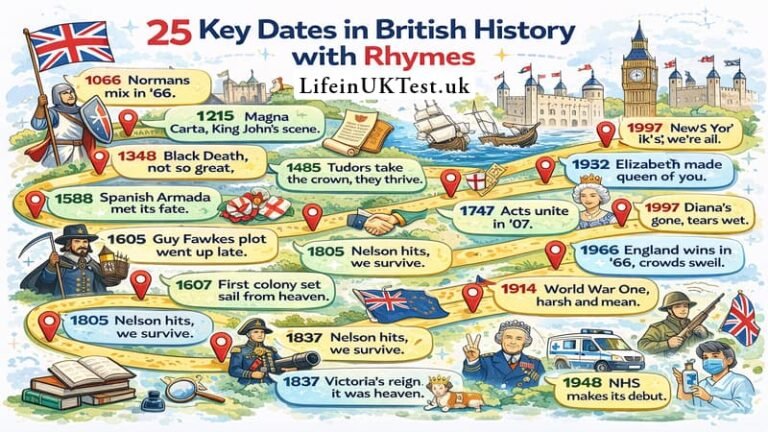 25 Key Dates in British History With Rhymes