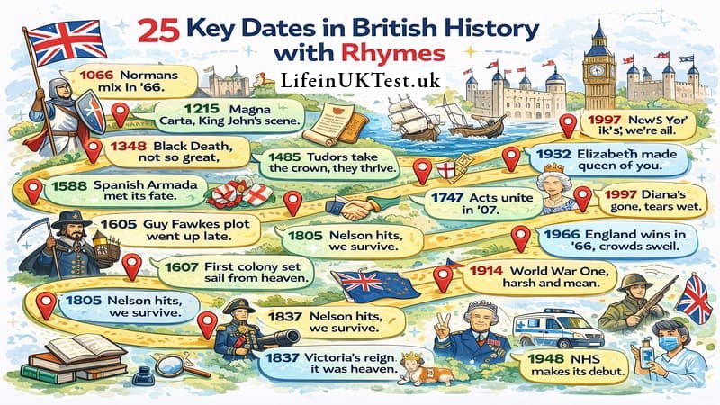 25 Key Dates in British History With Rhymes