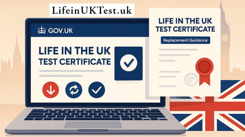 How to Download or Replace Your Life in the UK Test Certificate