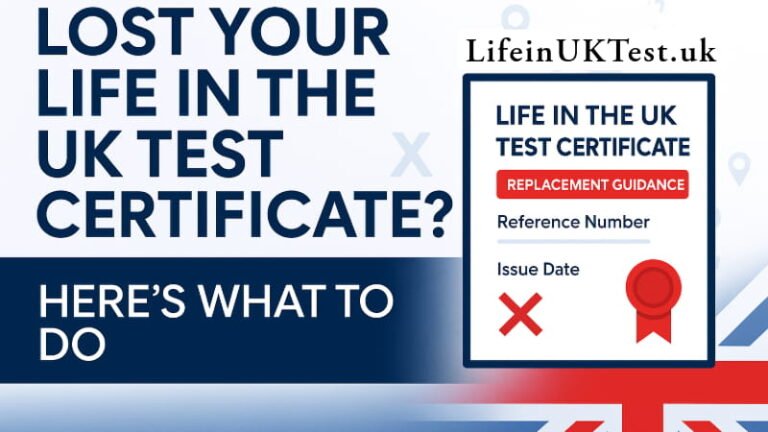 Lost Your Life in the UK Test Certificate? Here’s What to Do
