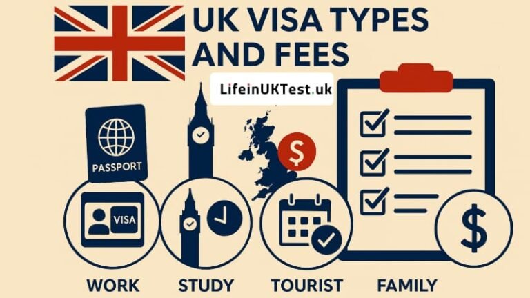 UK visa types and fees